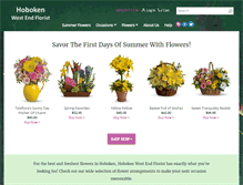 Tablet Screenshot of hobokenwestendflorist.com